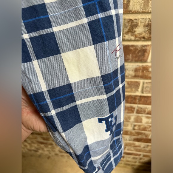 Y2K Tommy Jeans all over logo/name print button up long sleeve shirt - Picture 5 of 5